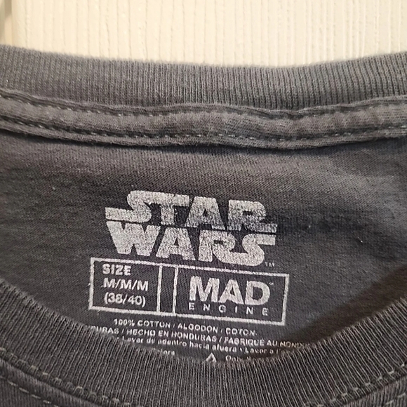 Men’s Mad Engine Gray Medium Yoda T-shirt, EUC - Picture 2 of 2